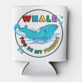 Whale du bist mein Freund Blue Bubble Humpback Wha Dosenkühler (Vorderseite)