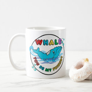 Whale du bist mein Freund Blue Bubble Humpback Wha Kaffeetasse