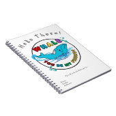 Whale du bist mein Freund Blue Bubble Humpback Wha Notizblock (Rechte Seite)