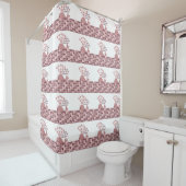 Whale du bist mein Valentine Duschvorhang (Beispiel)