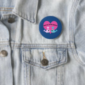 Whale du mein Valentine? Button (Beispiel)