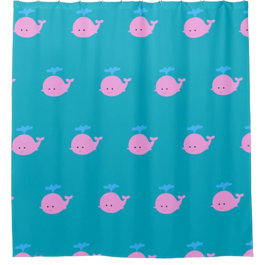 Whale Duschvorhang, Ocean Theme Badezimmer Duschvorhang (Vorderseite)