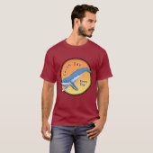 Whale Earth Day Round Motif Roter T - Shirt (Vorne ganz)
