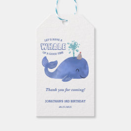 Whale einer Zeit Niedlichen Party, danke Geschenkanhänger