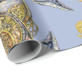 Whale eines Tale Wrapping Paper Geschenkpapier (Rolleneckpunkt)