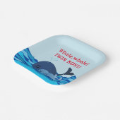 Whale Es ist ein Personalisierter Teller von zwei  (Gewinkelt)