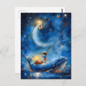 Whale Fantasy Postkarte (Vorne/Hinten)
