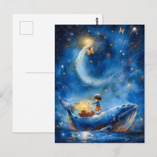Whale Fantasy Postkarte (Vorne/Hinten)