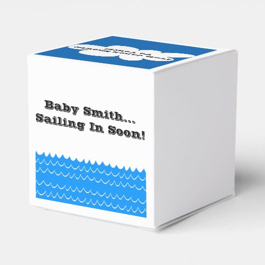 Whale Favor Geschenkschachtel (Rückseite)