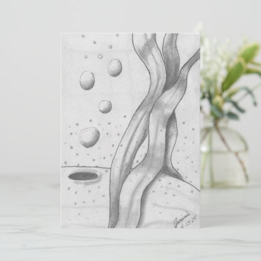 Whale Feiertagskarte (Stehend Vorderseite)