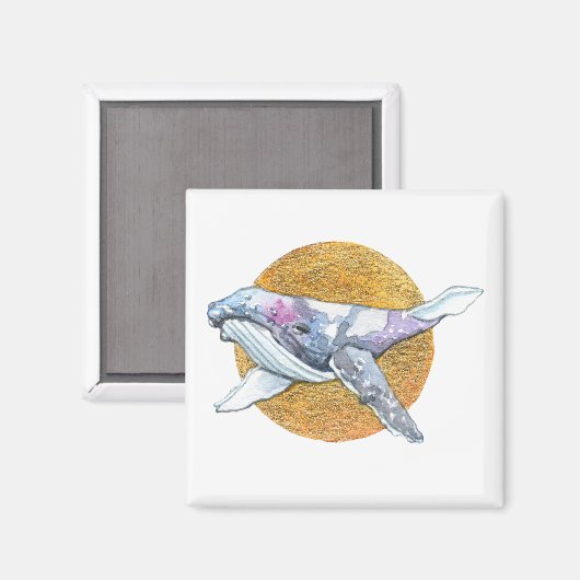 Whale Float Magnet (Vorderseite/Rückseite)
