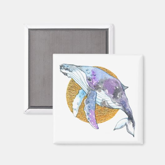 Whale Fly Magnet (Vorderseite/Rückseite)