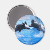 Whale Foto Magnet (Vorderseite/Rückseite)