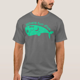 Whale fun diving No8 T-Shirt