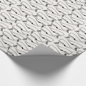 Whale geometrisch umhülltes Papier Geschenkpapier (Ecke)