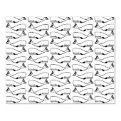 Whale geometrisch zeichnend Muster der Briefmarke Gummistempel (Prägung)