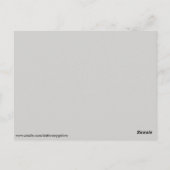 Whale geometrisches Muster Postkarte (Rückseite)