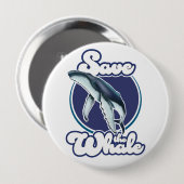 Whale gerettet button (Vorne & Hinten)