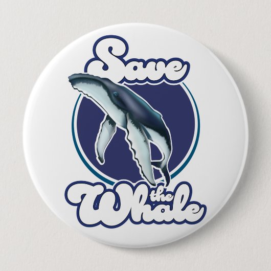 Whale gerettet button (Vorderseite)