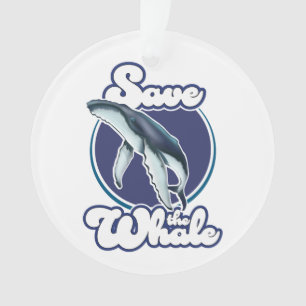Whale gerettet ornament