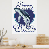 Whale gerettet poster (Küche)