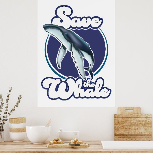 Whale gerettet poster (Küche)
