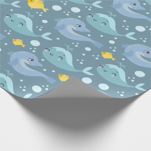 Whale Geschenkpapier (Ecke)