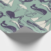 Whale Geschenkpapier (Ecke)