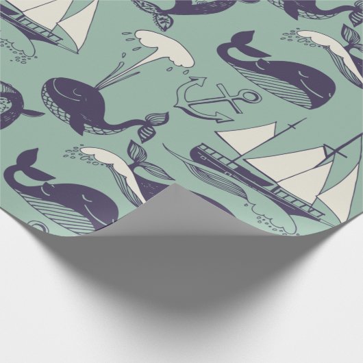 Whale Geschenkpapier (Ecke)