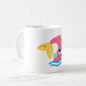 Whale-Geschichte Kaffeetasse (Vorderseite Links)