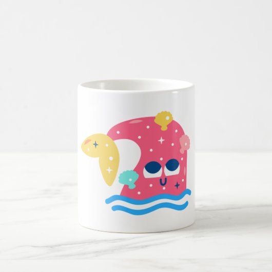 Whale-Geschichte Kaffeetasse (Mittel)