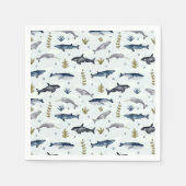 Whale-Geschichte Serviette (Vorderseite)