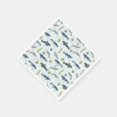 Whale-Geschichte Serviette (Ecke)