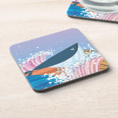 Whale Getränkeuntersetzer (Linke Seite)