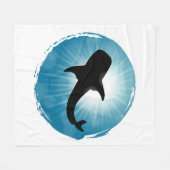 Whale Hai Unterwasser Wasserleben Fleecedecke (Vorderseite (Horizontal))