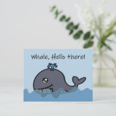 Whale, hallo dort, wo die Kreuzung stattfindet Postkarte (Stehend Vorderseite)