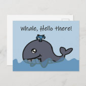 Whale, hallo dort, wo die Kreuzung stattfindet Postkarte (Vorne/Hinten)