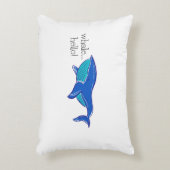 Whale Hello Funny Accent Pillow Dekokissen (Vorderseite(Vertikal))