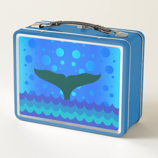 Whale Hello Metal Lunchbox (Rückseite)