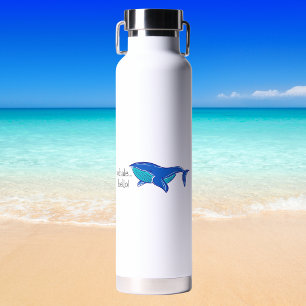 Whale Hello Personalisiert Water Flasche