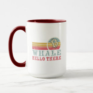 Whale Hello There Crypto Retirement Funny Tasse