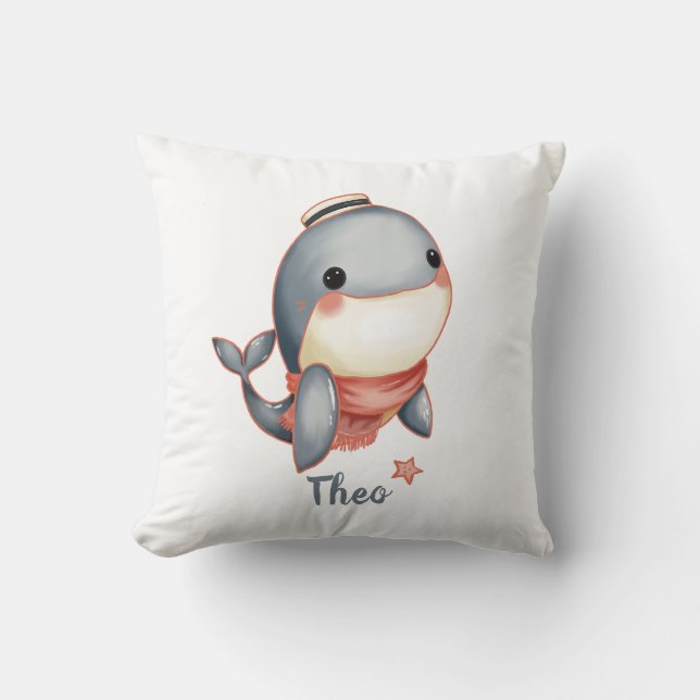 Whale Hello There! Kissen (Vorderseite)