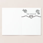 Whale Hello There | Lange Zeit keine See | Funny P Folienkarte (Innenseite)