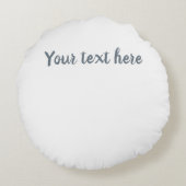 Whale Hello There! Rundes Kissen (Rückseite)