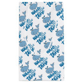 Whale Hello There Whale Cartoon Niedlich Baby Whal Kleine Geschenktüte (Rückseite)