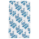 Whale Hello There Whale Cartoon Niedlich Baby Whal Kleine Geschenktüte (Vorderseite)