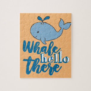 Whale Hello There Whale Cartoon Niedlich Baby Whal Puzzle