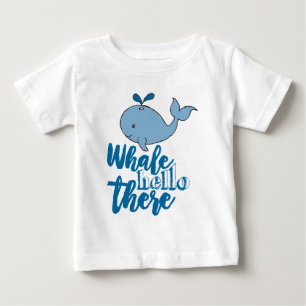 Whale Hello There Whale Cartoon Niedlich Baby Whal T-shirt