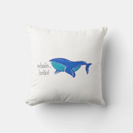 Whale Hello Throw Pillow Kissen