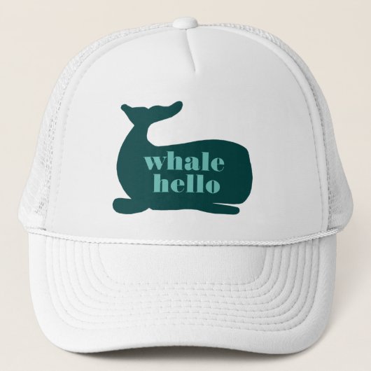 Whale Hello Trucker Hat Truckerkappe (Vorderseite)